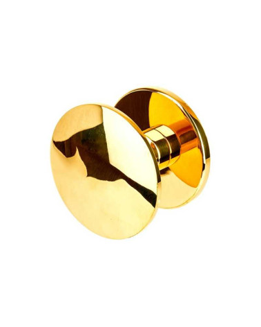 Bouton de tirage rond bombé en laiton B607