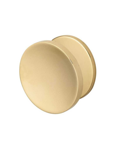 Bouton de tirage de portail rond creux en laiton B608