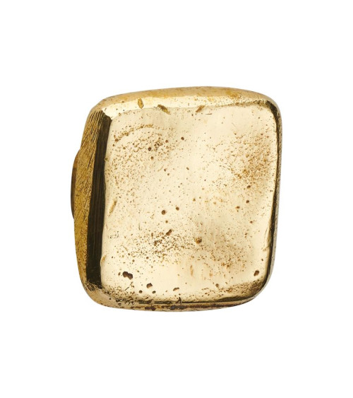 Bouton de meuble en bronze Mini QUADRA poignée design