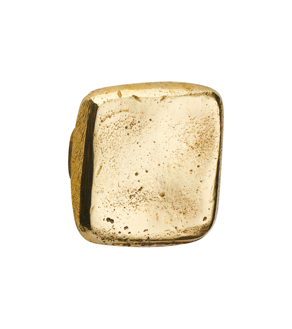 Bouton de meuble en bronze Mini QUADRA poignée design couleur 1 petit modèle