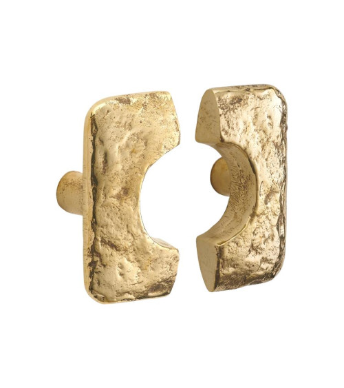Bouton de meuble en bronze QUADRI EXTRA poignée design