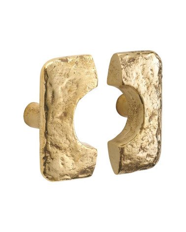 Bouton de meuble en bronze QUADRI EXTRA poignée design