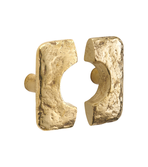 Bouton de meuble en bronze QUADRI EXTRA poignée design