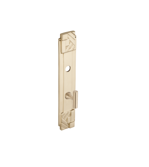 Ensemble de plaques de propreté art déco avec bouton tube - condamnation/décondamnation - P361CONDB27