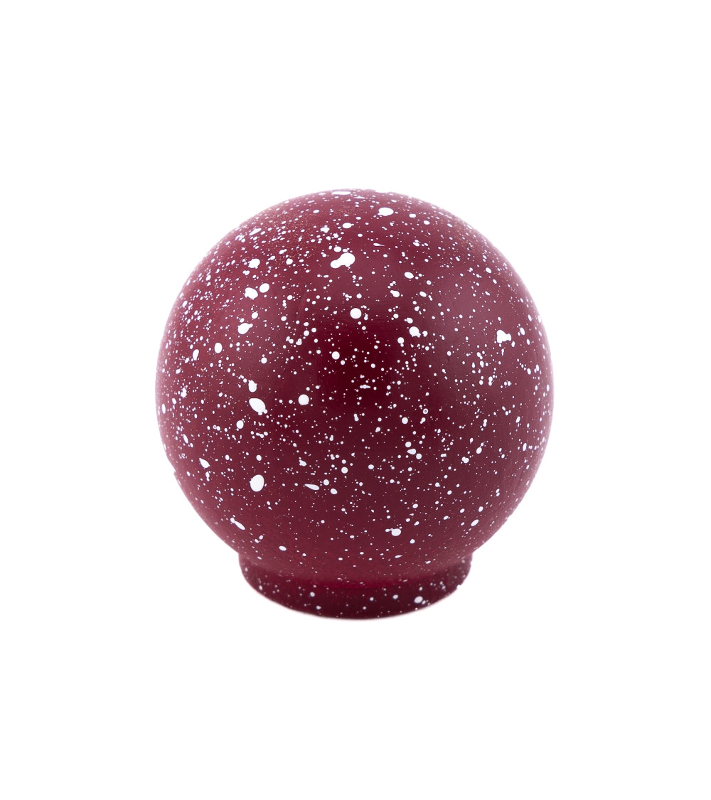 Bouton de meuble en bois de hêtre vin rouge/blanc Mélange poignée design