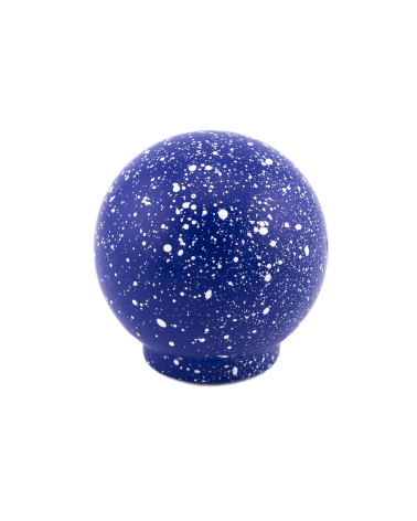 Bouton de meuble en bois de hêtre Bleu foncé/blanc Mélange poignée design