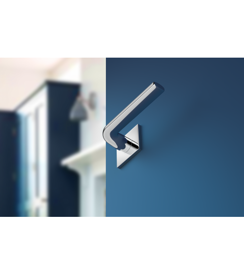 Poignée de porte chrome poli Scandi slim poignée design