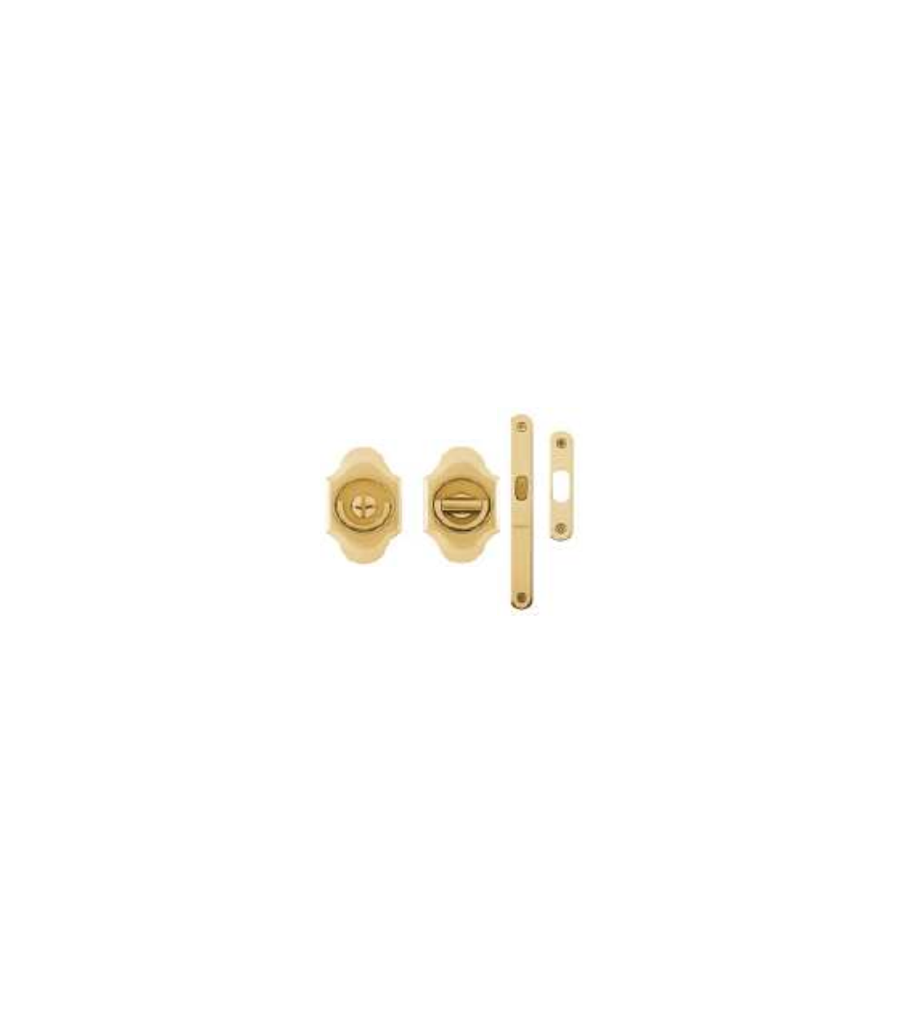 Kit poignées encastrées pour porte coulissante MANDELLI 1018TLN/S avec serrure