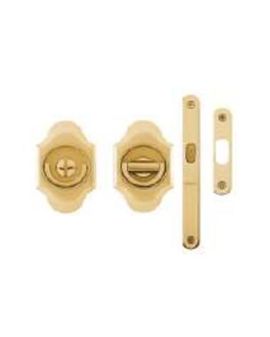 Kit poignées encastrées pour porte coulissante MANDELLI 1018TLN/S avec serrure