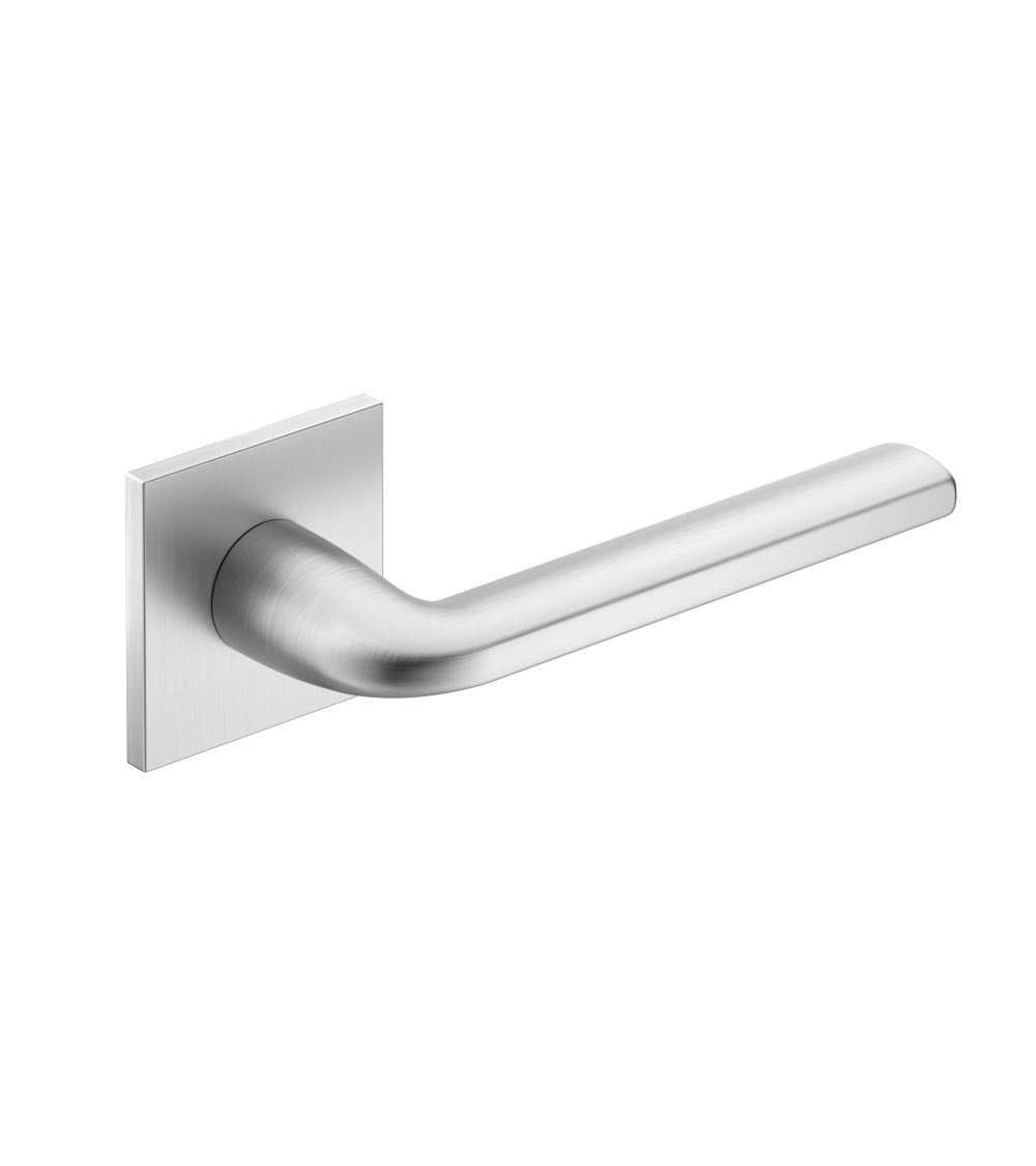 Poignée de porte chrome satiné Scandi slim poignée design