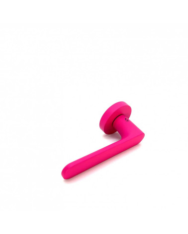 Poignée de porte de couleur Rose Framboise - Moon One Ronde