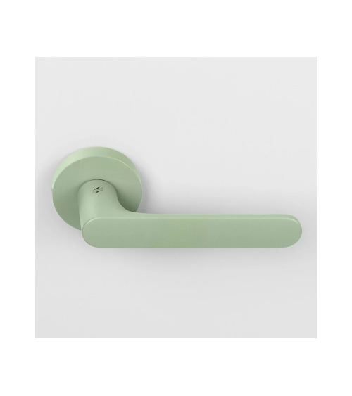 Poignée de porte de couleur vert sauge - Moon One Ronde