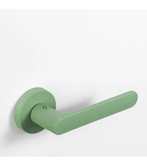Poignée de porte de couleur VERT petit pois - Moon One Ronde