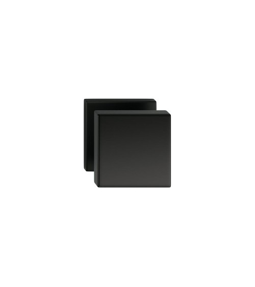 Bouton de porte noir AEGIS carrée -  poignée design