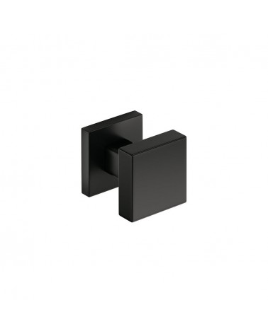Bouton de porte noir AEGIS carrée -  poignée design
