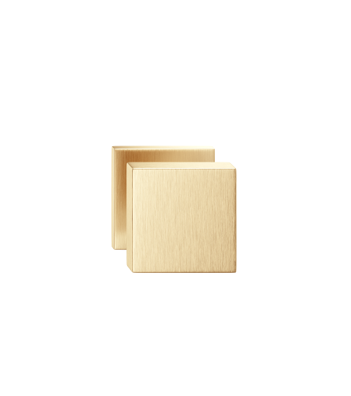Bouton de porte or mat AEGIS carrée -  poignée design