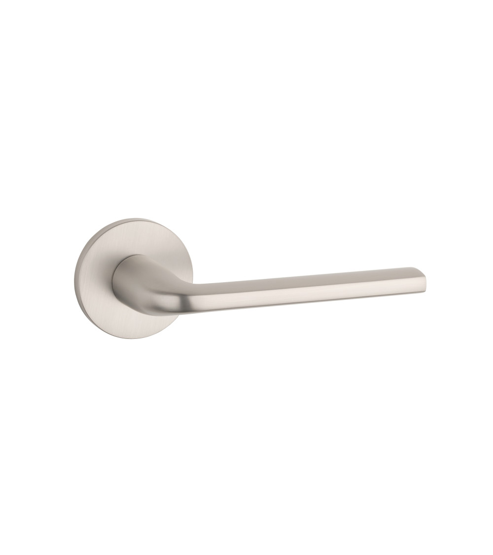 Poignée de porte nickel satiné OLEANDRO quincaillerie design