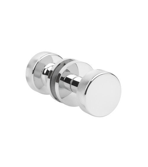 Bouton de porte chrome poli TUJA poignée design