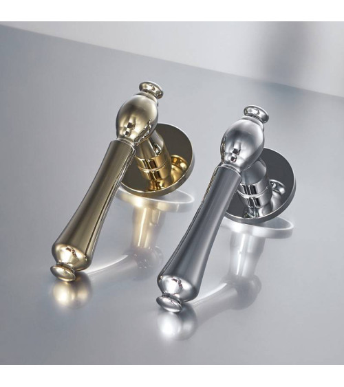 Poignée de porte chrome poli FADO poignée design