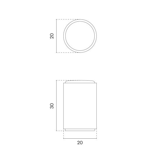 Bouton de meuble noire AS 1060 poignée design