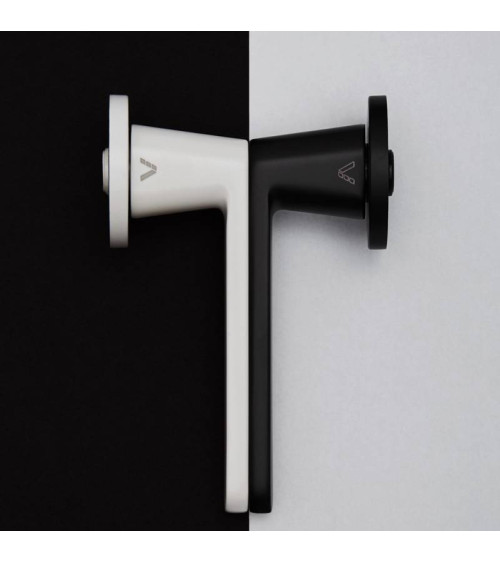 Poignée de porte noire Nesh quincaillerie design