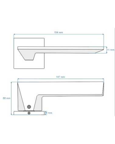 Poignée de Porte Moderne pour une déco sobre et épurée - Modèle VIP