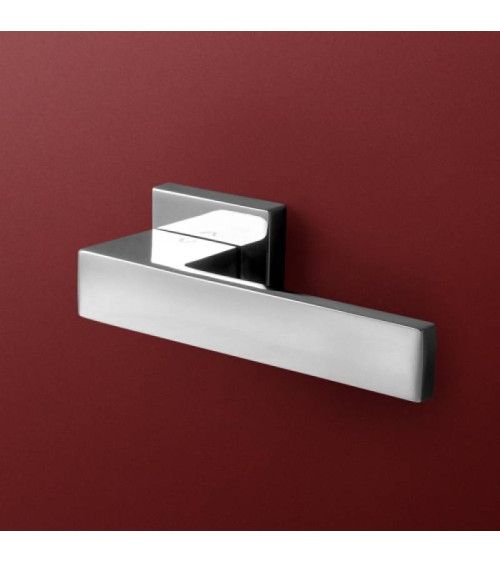 Poignée de porte bicolore chrome/blanche TOTAL poignée design