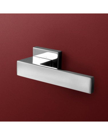 Poignée de Porte Bicolore Chrome/blanche Raffinée - Modèle TOTAL