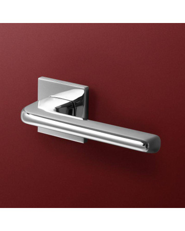 Poignée de Porte Chrome Poli Luxueuse et Raffinée - Modèle DIVO