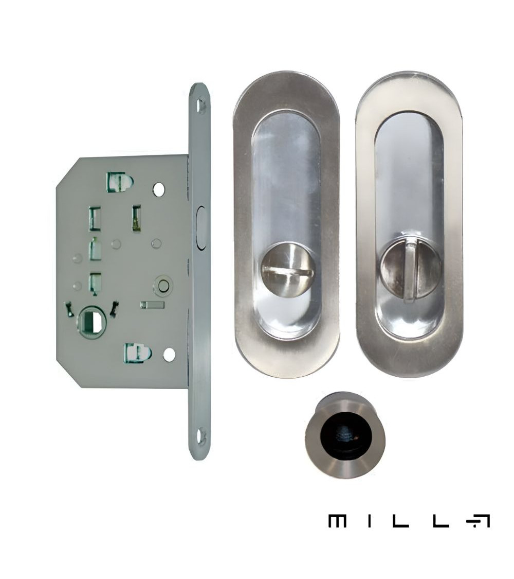 Kit poignée cuvette avec bec de canne acier inoxidable quincaillerie design