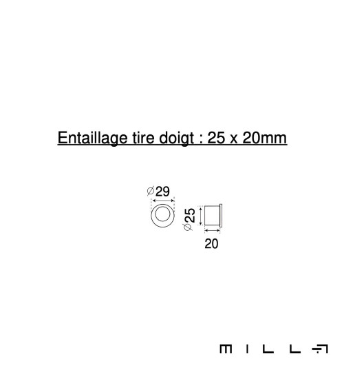 Kit poignée cuvette avec condamnation acier inoxidable quincaillerie design