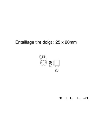 Kit poignée cuvette avec condamnation acier inoxidable quincaillerie design avec dimensions tire doigt