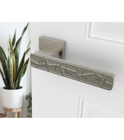 Poignée de porte nickel satiné Volare poignée design