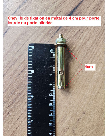 Butée de porte blanche en inox 1719, pour sol