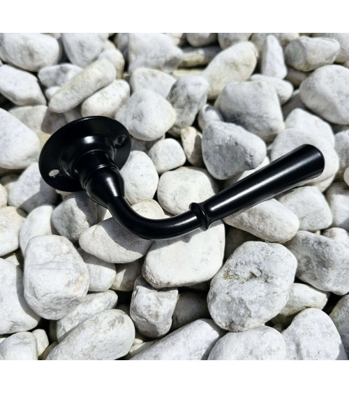 Poignée de porte couleur noire HINON ronde -  poignée design