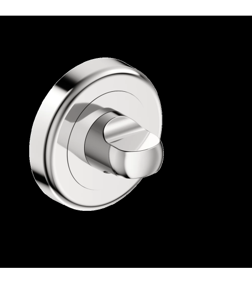 Rosace de porte à condamnation wc chrome poli CO R OB poignée design