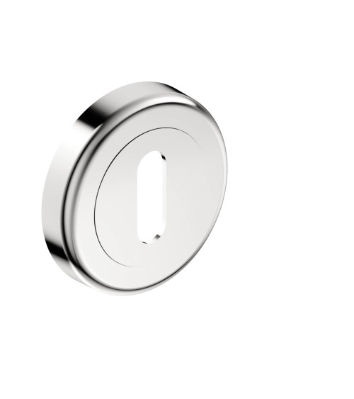Rosace de porte clé L chrome poli CO R OB poignée design