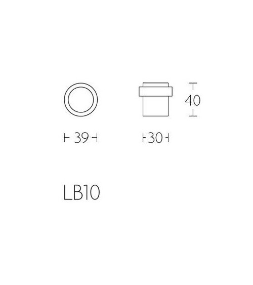 Butée de porte Formani LB10 en laiton