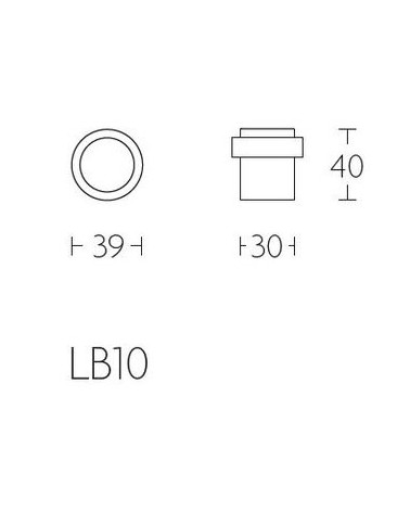 Butée de porte Formani LB10 en laiton