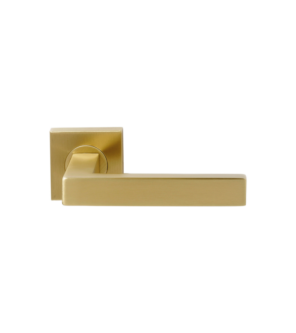 Poignée de porte MAJESTEA couleur noire titane PVD, Grade 3 usage intensif