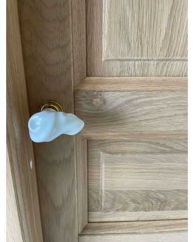 Bouton de porte en porcelaine originale Merigous Guimard