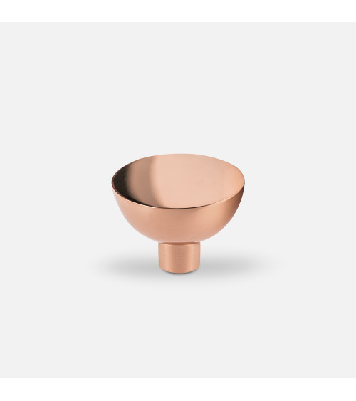 Bouton de meuble en cuivre LUNA M poignée design