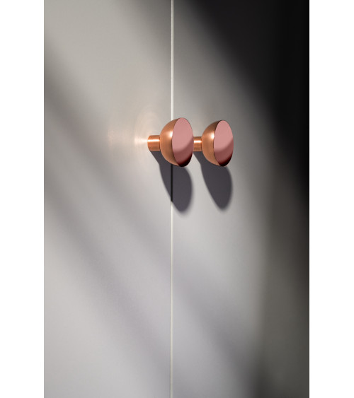 Bouton de meuble en cuivre LUNA M poignée design