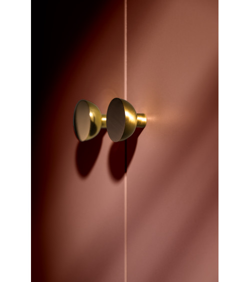 Bouton de meuble or mat LUNA M poignée design