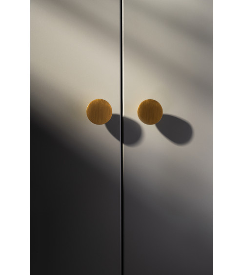 Bouton de meuble or mat LUNA M poignée design