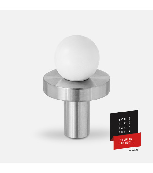 Bouton de meuble en laiton POLA WHITE poignée design