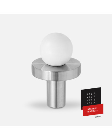 Bouton de meuble en laiton POLA WHITE poignée design