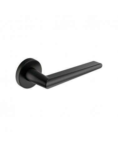 Poignée de porte noire Arrow quincaillerie design vue de haut inclinée
