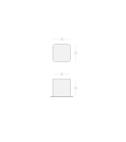 Bouton de meuble en laiton LANA S poignée design