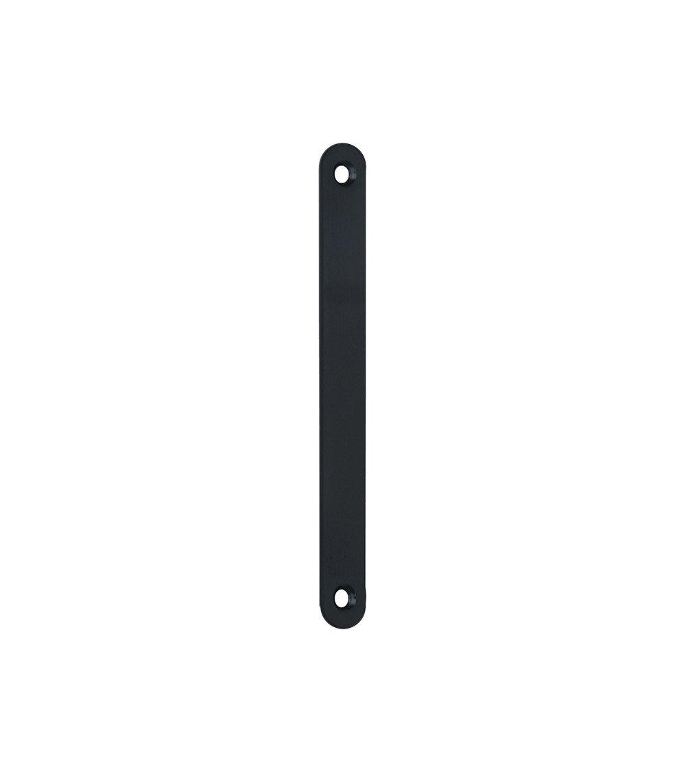 Platine pour porte coulissante de couleur noire mat